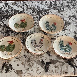 Williams‎ Sonoma Rooster Plate/Bowl Set